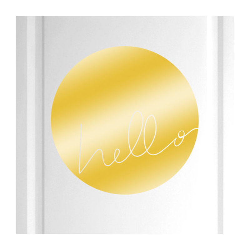 Wall Decal, Shiny Gold