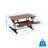 Mount-It 30 in W Height Adjustable Rectangle Standing Desk Converter-95848880