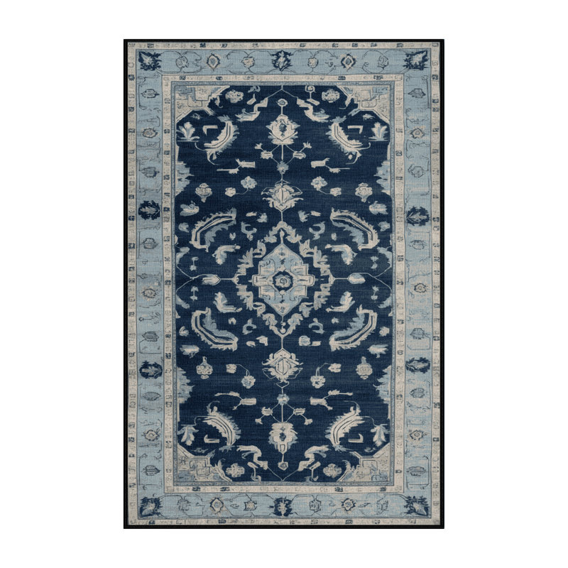 Tapis gris lavable à la machine, Rectangle 6 pi x 9 pi