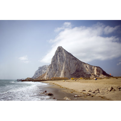 Gibraltar With Beach - Wrapped Canvas Print
