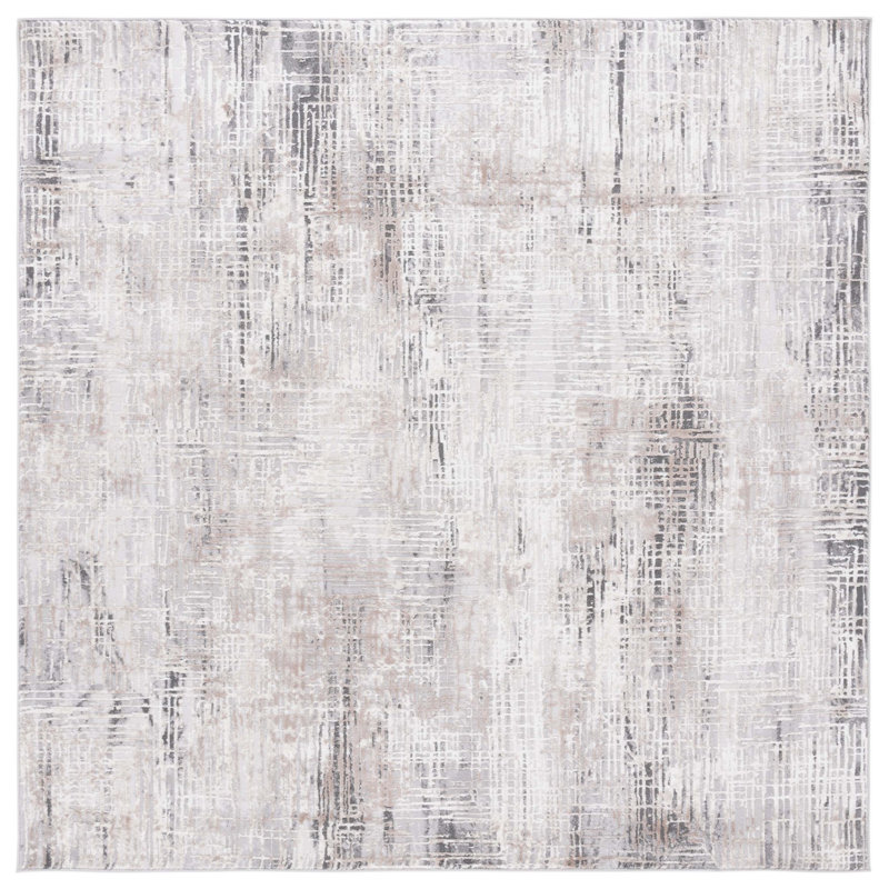 Tapis performance abstrait Vogue, Carré 6 pi 7 po