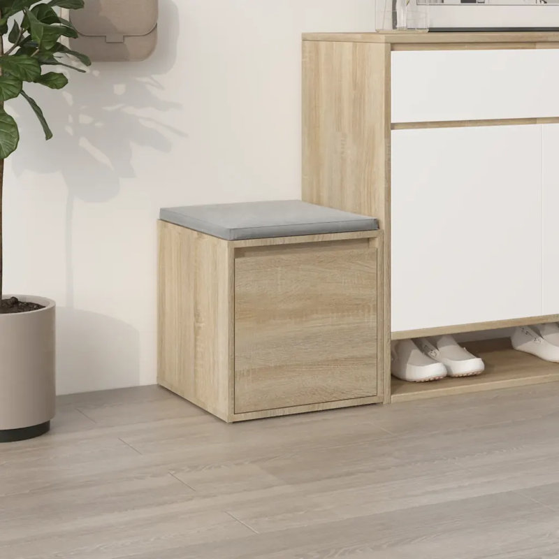 Ebern Designs Decorative Bin, Sonoma Oak