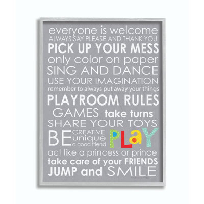 " Playroom Rules For Everyone " by Ellen Crimi-Trent