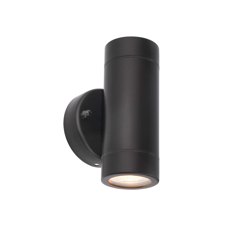 Metcalfe 2 - Bulb 15.8cm H Outdoor Armed Sconce, Black