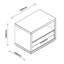 Columbia 70cm W Manufactured Wood Bedside Table