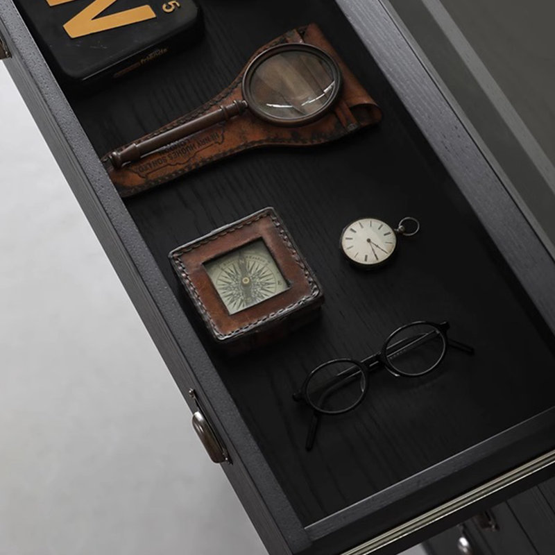 Armoire de rangement à tiroir noir