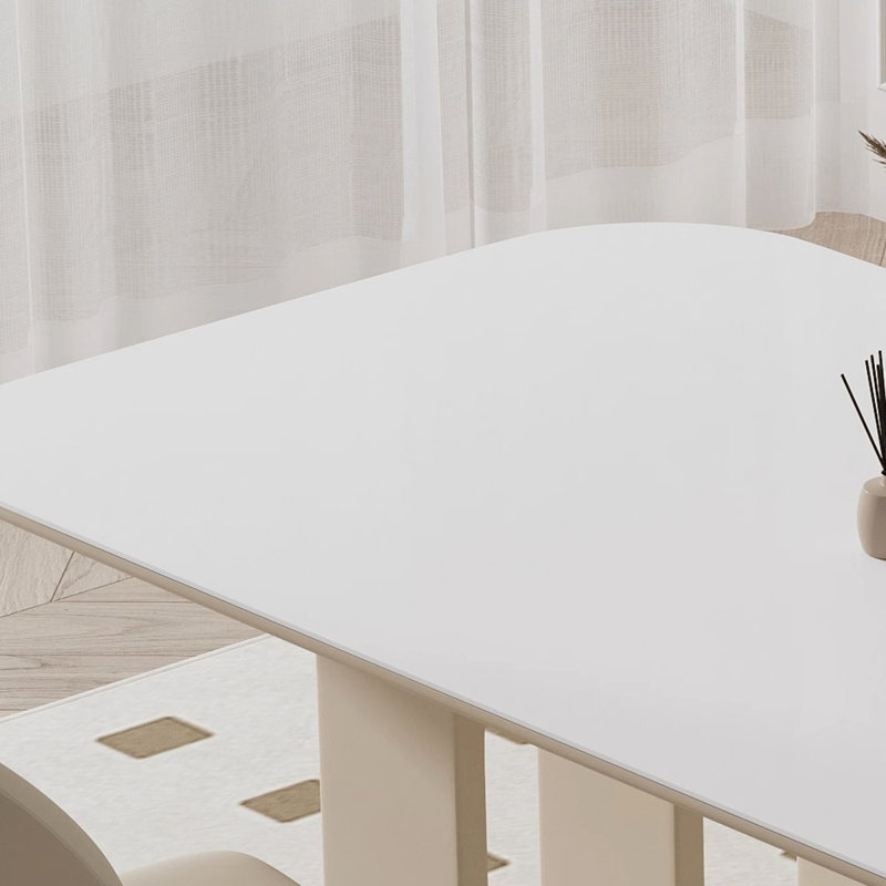 Table de salle à manger French French, H 29,92 po x L 70,87 po x l 31,5 po