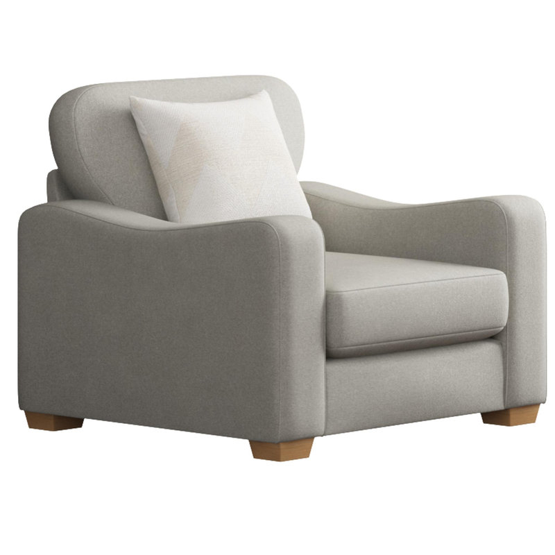 Upholstered Armchair, Forest Green
