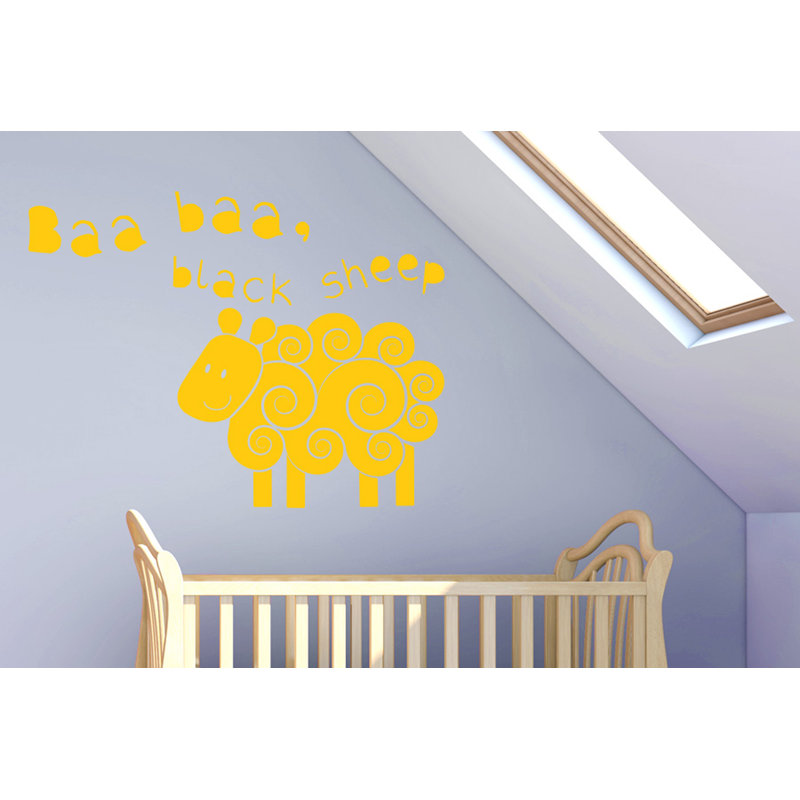 Animals Non-Wall Damaging Wall Decal, Dark Yellow