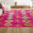 Blairsville Tribal Love Geometric Pink/Multi Rug-468843179