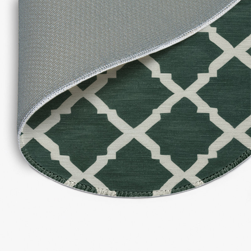 Tapis vert intérieur et extérieur Trellis, Rond 5 pi