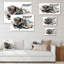 Loup, animaux sauvages - reproduction de cadre flottant sur toile-933921422-933921414