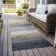 Machine Washable Indoor/Outdoor Xhevrie Gold Rug