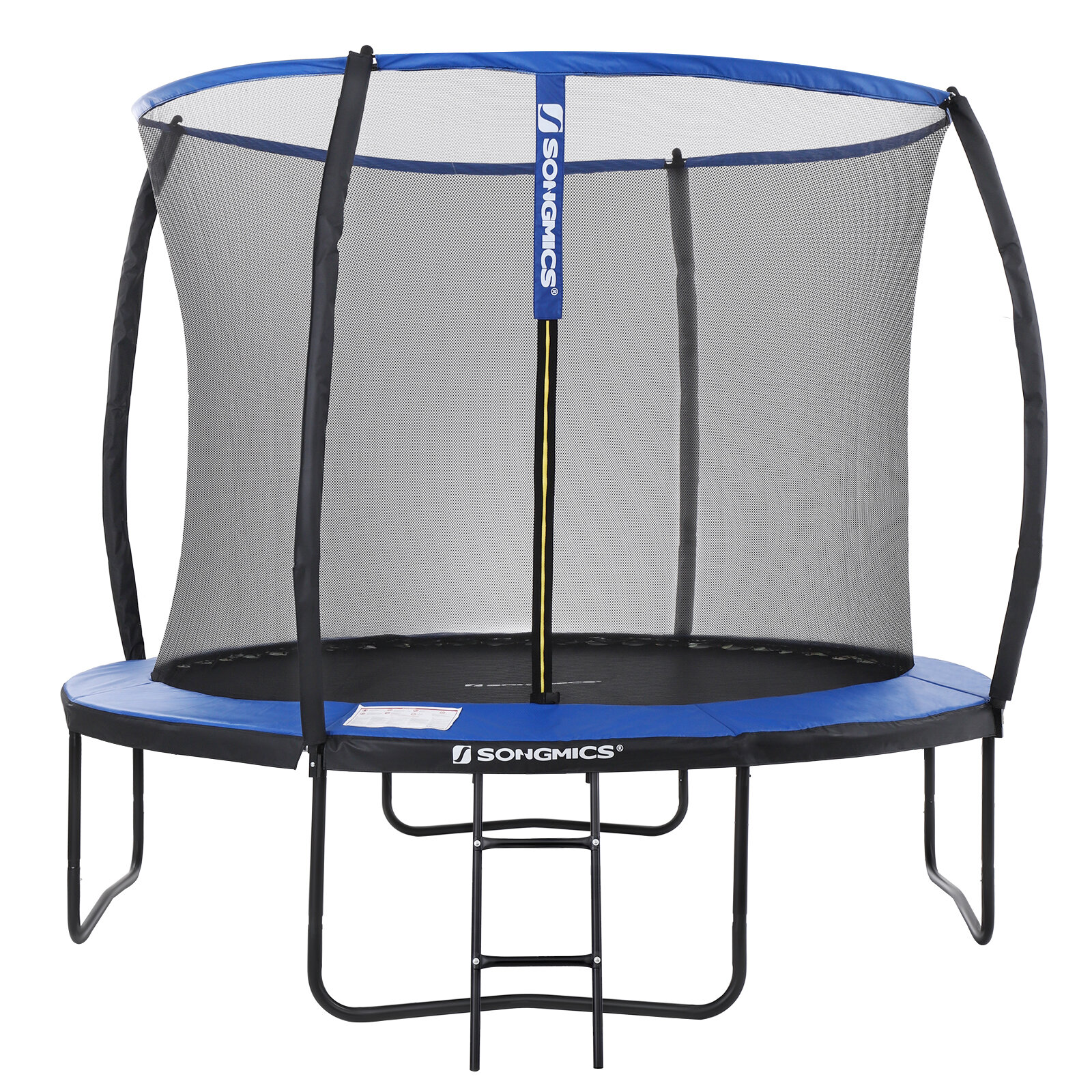 Round trampoline cheap with net