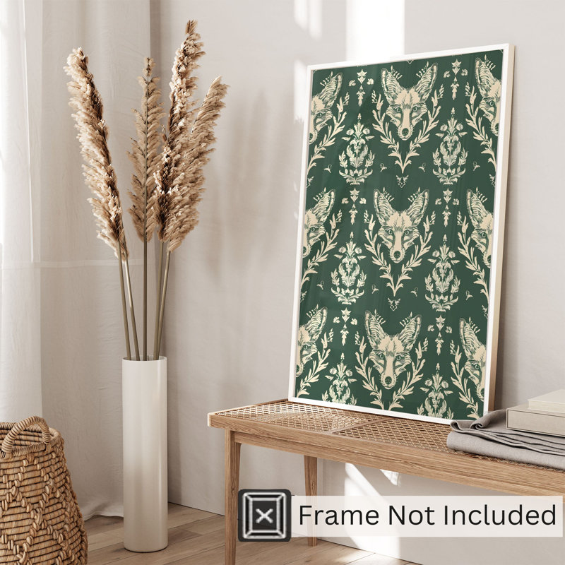 Animals Fox Pattern IV Cottage Unframed Art Print