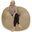 Fauteuil à billes: fauteuil à billes rembourré en mousse à mémoire de forme de 5 pi avec housse amovible et lavable à la machine - Fauteuil à billes avec housse en microfibre douce - Couleurs et tissus-21304701