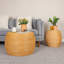 Round Bamboo Rattan Barrel Coffee Table-300165290