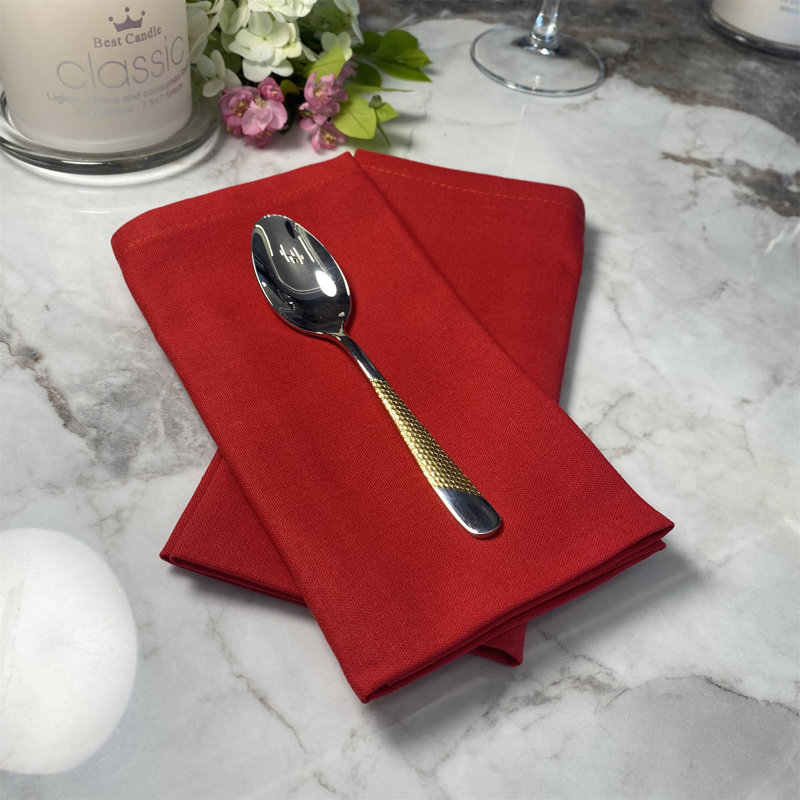 Serviettes et napperons en coton et lin, black