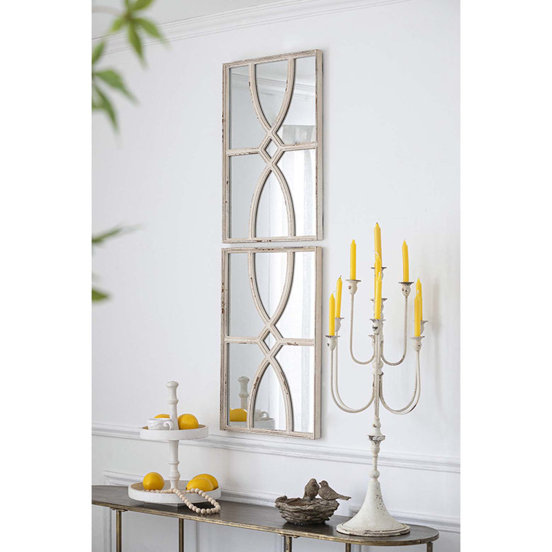 Ensemble de miroir Torino, Blanc