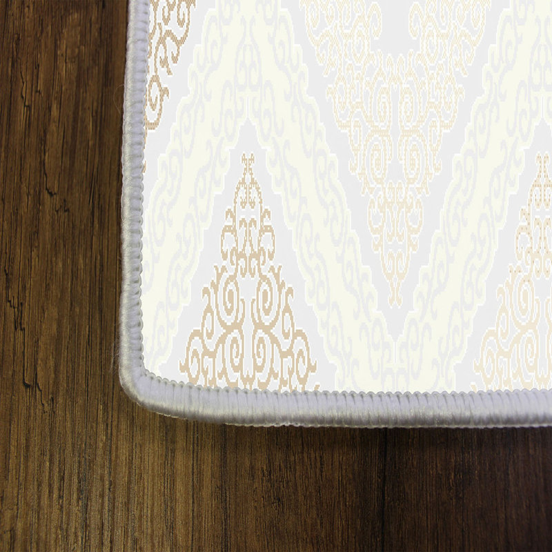 Stylish Woven Carpet, 100% Polyester, Pile Height: 0.3 in | Antibacterial & Non-Slip Underside, 3D Digital Printing | Machine Washable, Perfect for Home Décor, Living Room & Bedroom Use