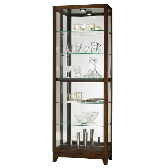 Luke V Lighted Curio Cabinet, Espresso