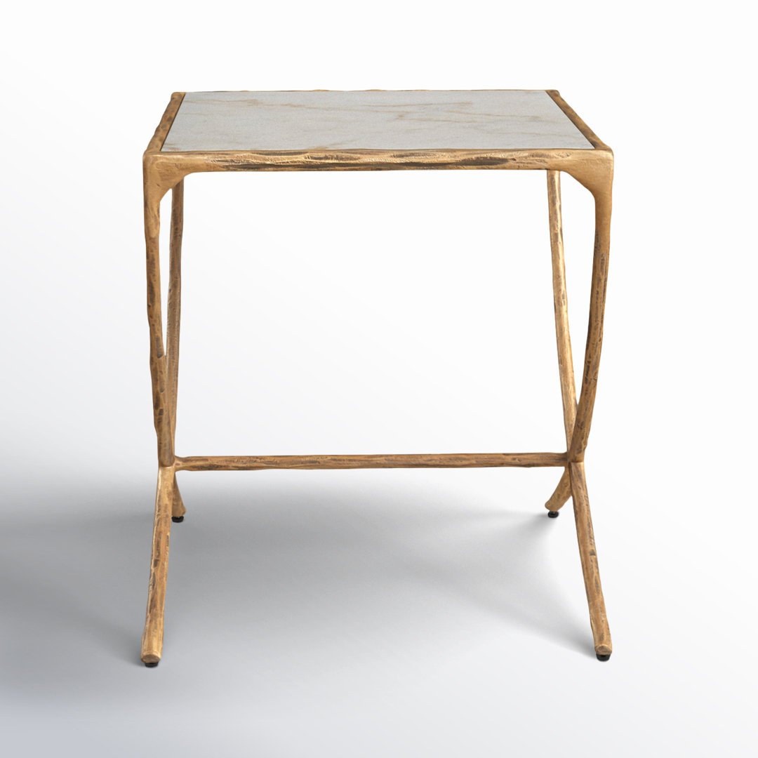 Evelynn Genuine Marble End Table Joss & Main