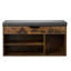 Banc à chaussures avec rangement 31,7 x 12,0 x 17,5 pouces