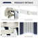 META 350cm W x 250cm D Fabric Cover Retractable Patio Awning