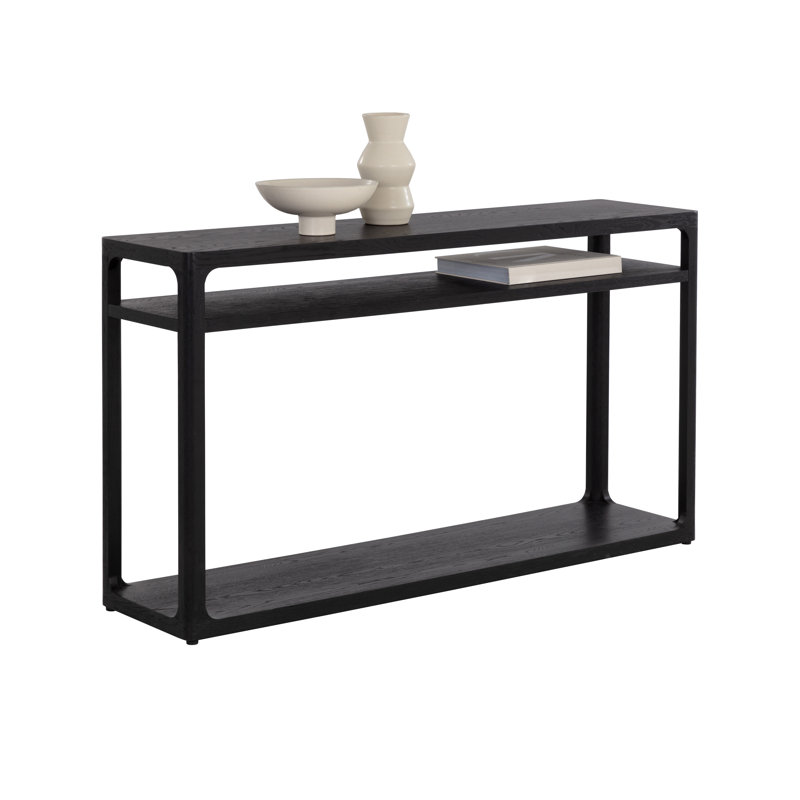 55'' W Console Table, Black