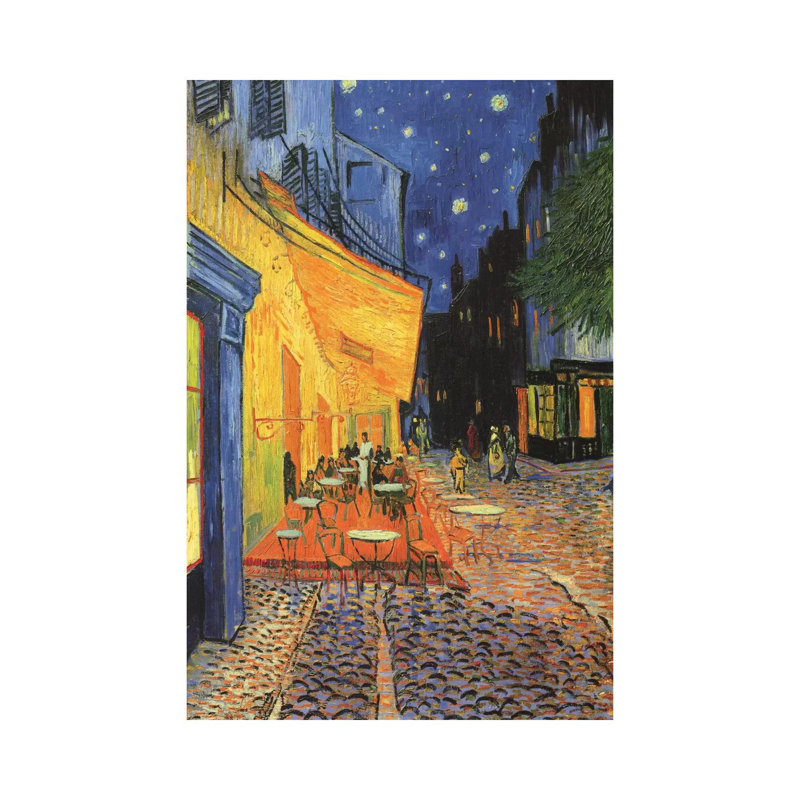 The Cafe Terrace On The Place Du Forum (Café Terrace At Night), 1888 by Vincent Van Gogh - Wrapped Canvas Gallery-Wrapped Canvas Giclée
