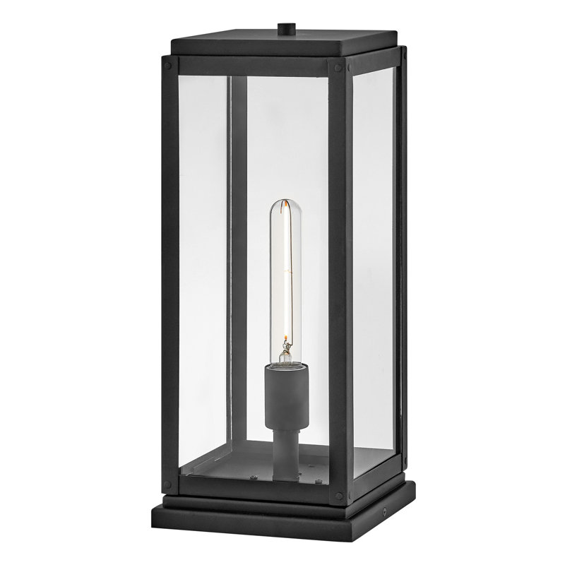 Max Pier Mount Outdoor Lantern, Yes, Black