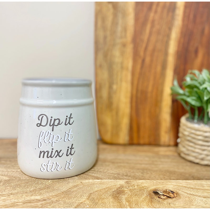 Ceramic / Porcelain Round Utensil Holders/Pots/Jars