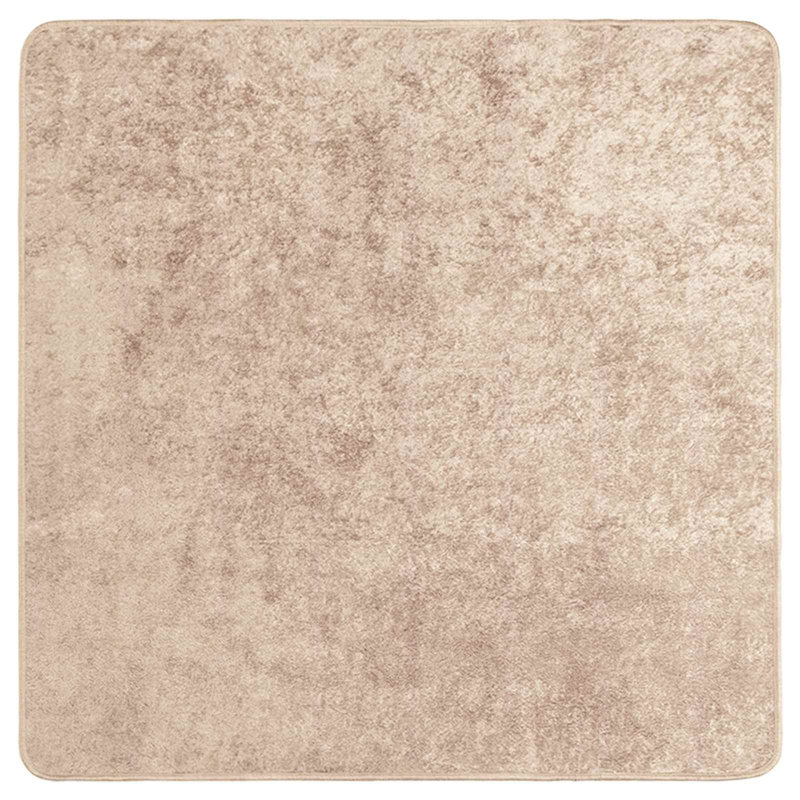 Machine Tufted Area Rug, Beige, Square 100cm