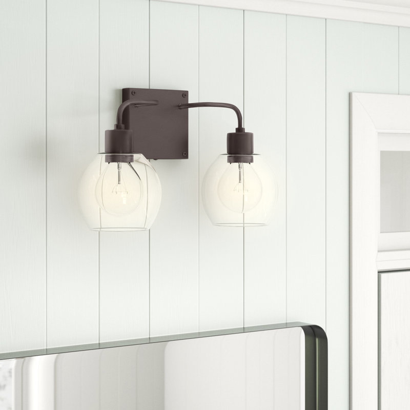 Tanner 2 - Light Dimmable Vanity Light, Bronze, Clear