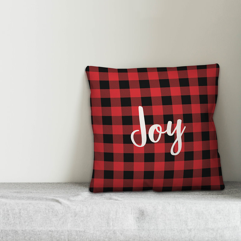 Plaid Throw Pillow, Throw Pillow