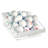 Medium Deep Bin Tray Kit with Adjustable Dividers, up to 3 Compartments for Pegboard or Slatwall