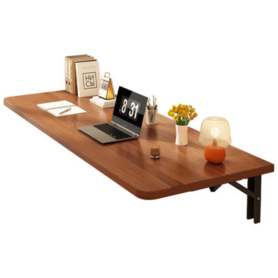 Writing Desk Wall-Mounted Desk Foldable Compact Computer Table Home Office Study
