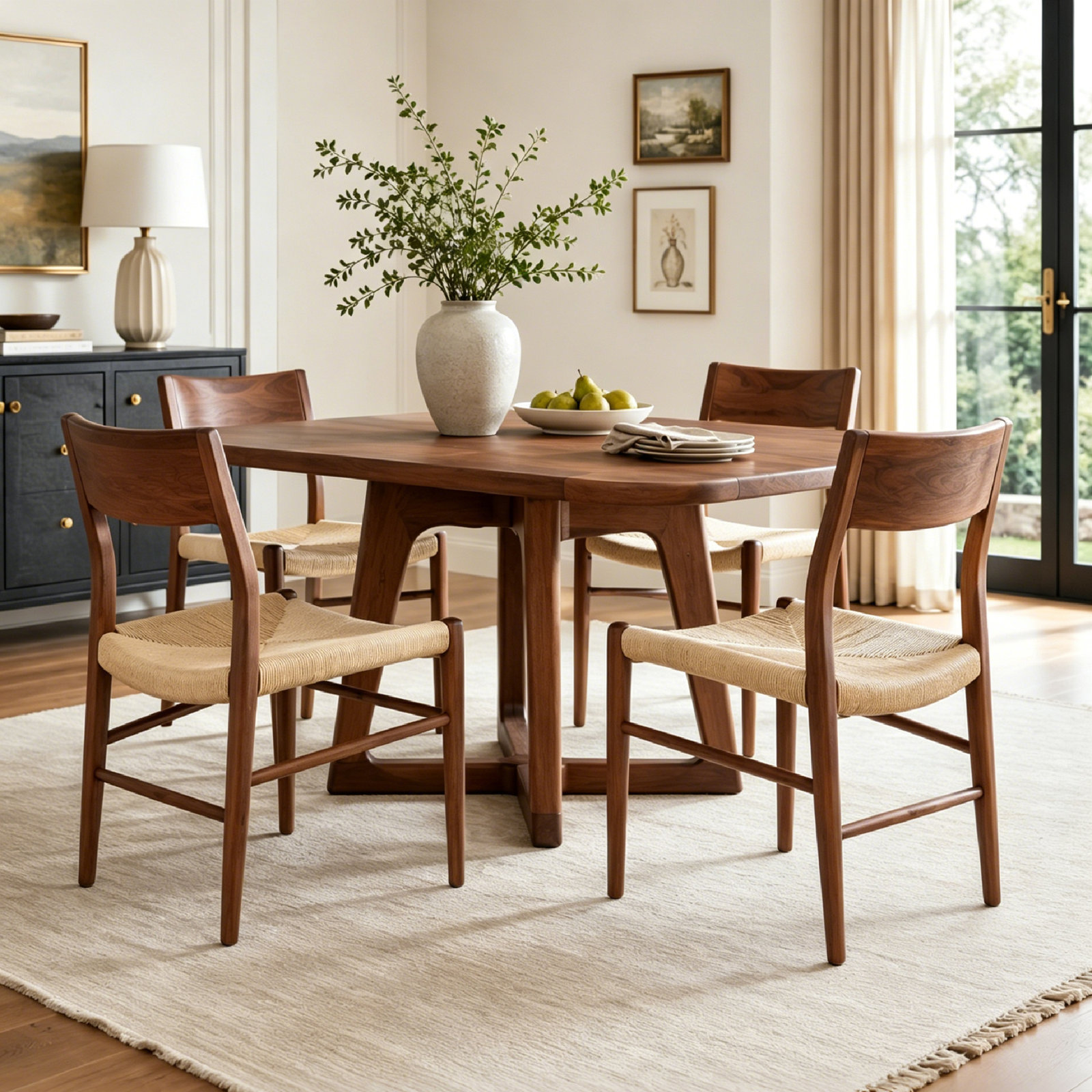 Janya Oak Dining Chair, Dark Oak