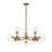 Bold Modern 13-Light Cluster Clear Glass Chandelier