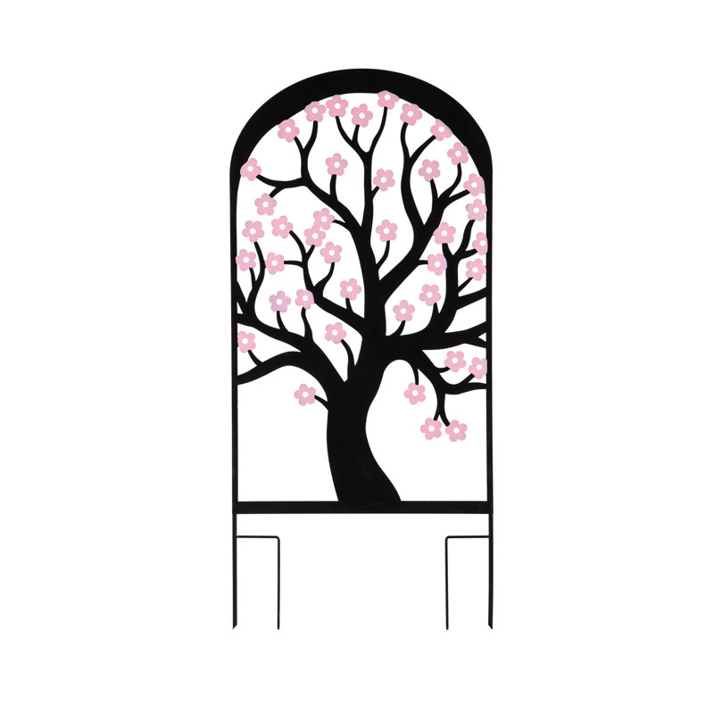 22.63'' H x 0.25'' W Metal Arched Trellis Side Panel
