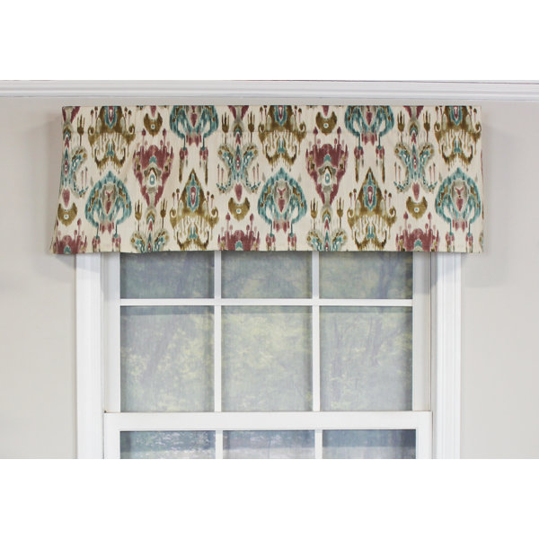 East Urban Home Abstract Tailored 50'' W Window Valance | Wayfair