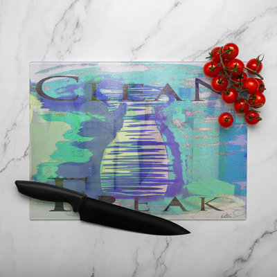 Clean Freak Glass Chopping Board