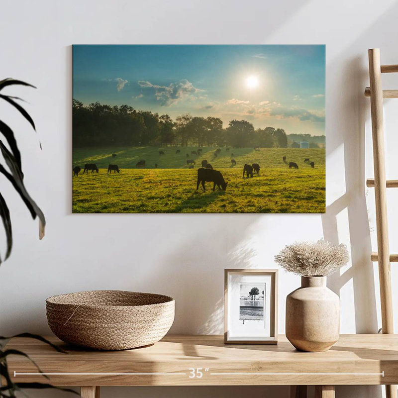 Crowle Cattle Graze, 16" H x 24" W