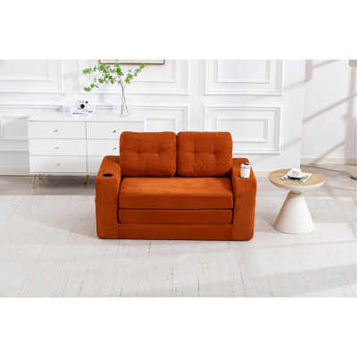 Convertible Sofa Bed,Expandable double Sofa Bed, 2 in 1 Convertible Sofa Bed, Fold Out Floor Couch with Pillows for Living Room Bedroom Lounge
