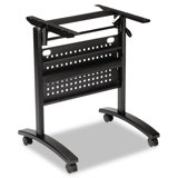 Valencia Series Rectangle 24.5'' L Training Table with Casters and Modesty Panel