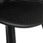 2 chaises de salle à manger - options de sièges d'extérieur noires 2 pièces avec aspect attrayant