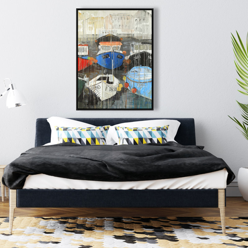 «Color Fading Rain At The Port», reproduction sur toile