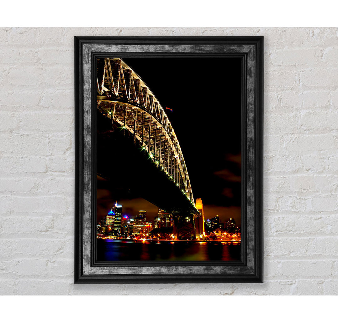 Sydney Harbour Bridge Brown Nights - Einzelner Bilderrahmen Kunstdrucke