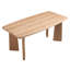 Ensemble de salle à manger rectangulaire moderne avec chaises rembourrées avec dossier et accoudoirs-2063240940-2063240938-2063240726