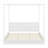 LED Canopy Bed, Canopy Platform Bed With Support Slats